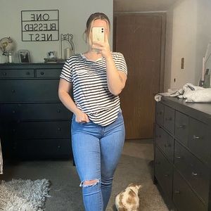 H&M Basic striped tee